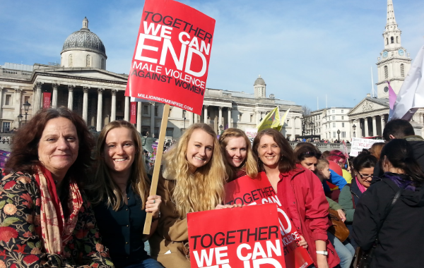 Anti Violence March London Women protesting against violence against women in London